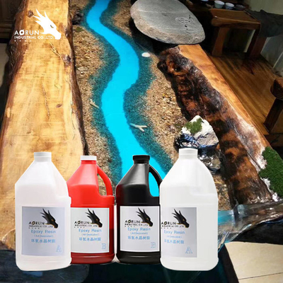 양측부는 에폭시 주방용 조리대 Diy  맑은 액체 에폭시 수지 나무를 위해 에폭시 수지를 깨끗이 합니다