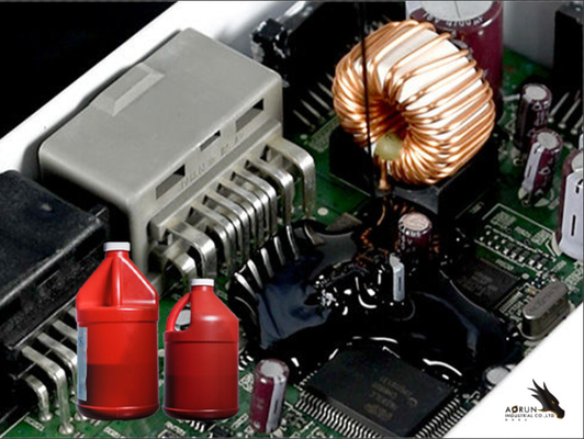 혼합 접착제를 쏘는 PCB 검은 포팅 접착제 2 성분 실리콘